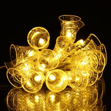 LED  valguskett 20xLED/3xAA/soe valge 2,2m kellukesed