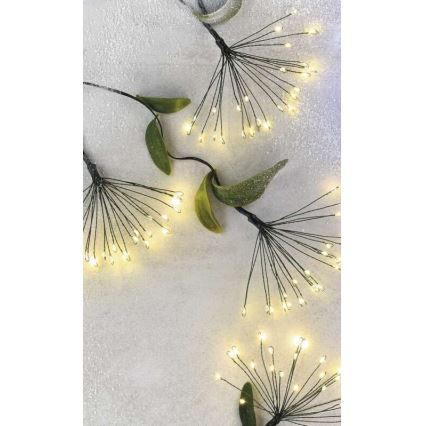 LED-valguskett 300 LED, 5,2+3 m, soe valge