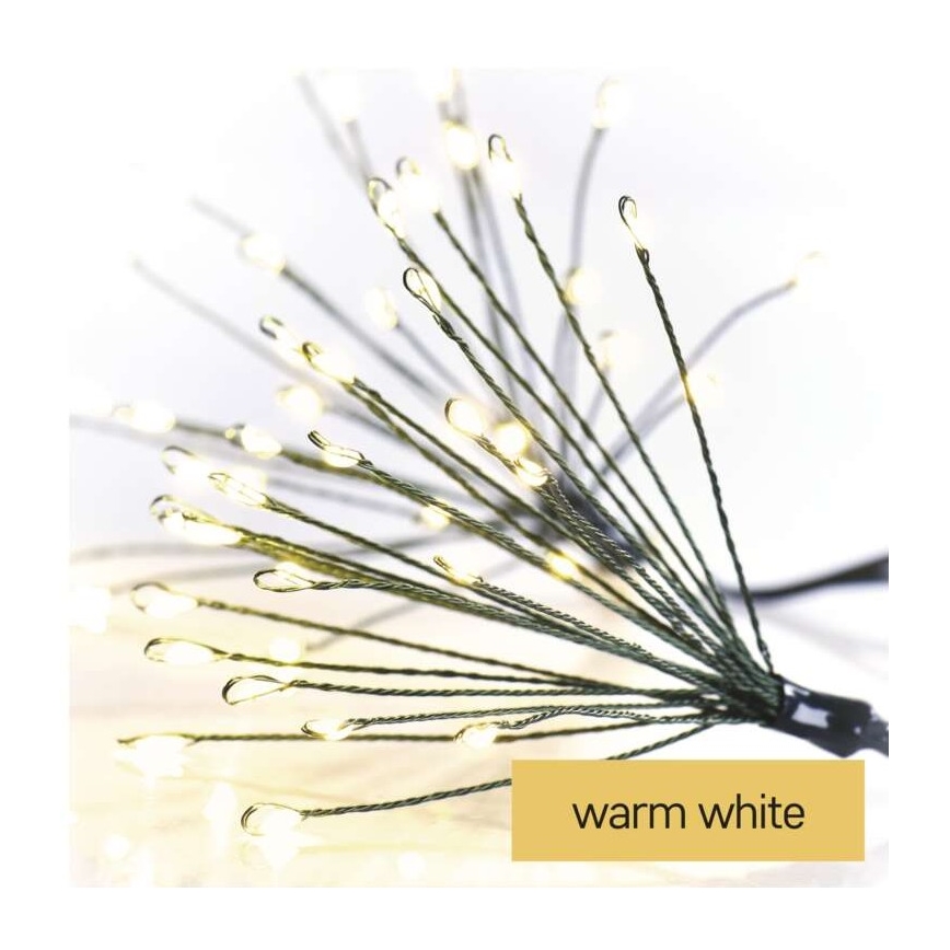 LED-valguskett 300 LED, 5,2+3 m, soe valge