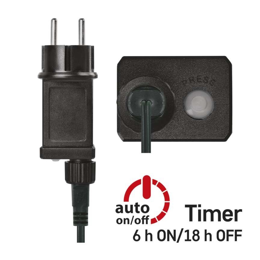 LED-valguskett 300 LED, 5,2+3 m, soe valge