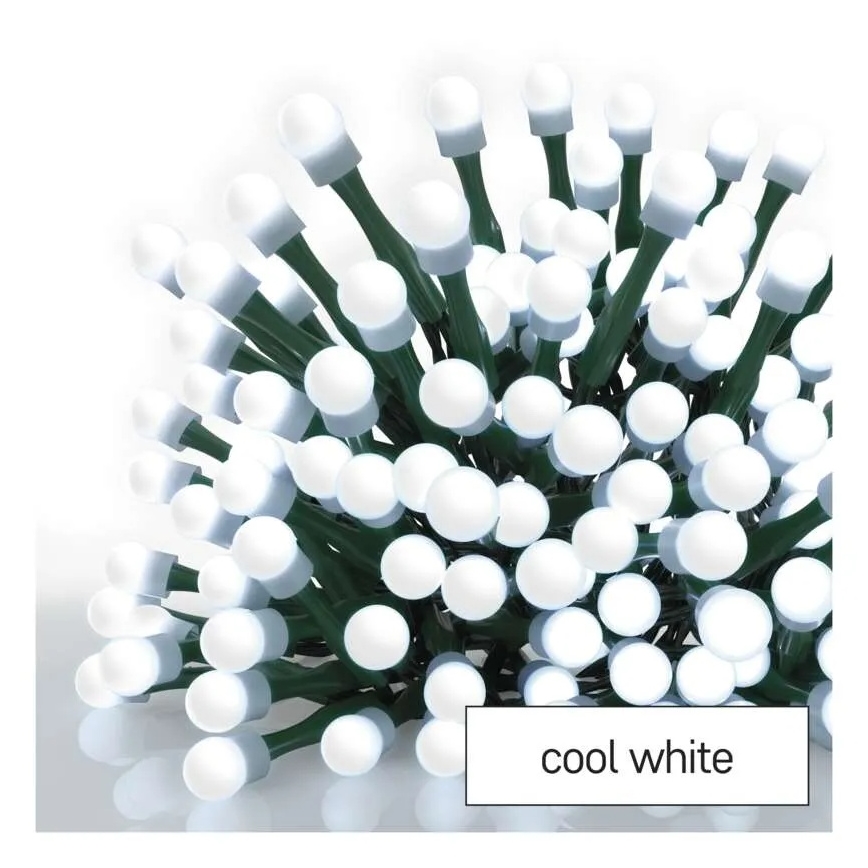 LED-valguskett 300 LED / 8 režiimi, 35 m, külmvalge