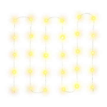 LED valguskett 30xLED/3xAA 3,3 m soe valge