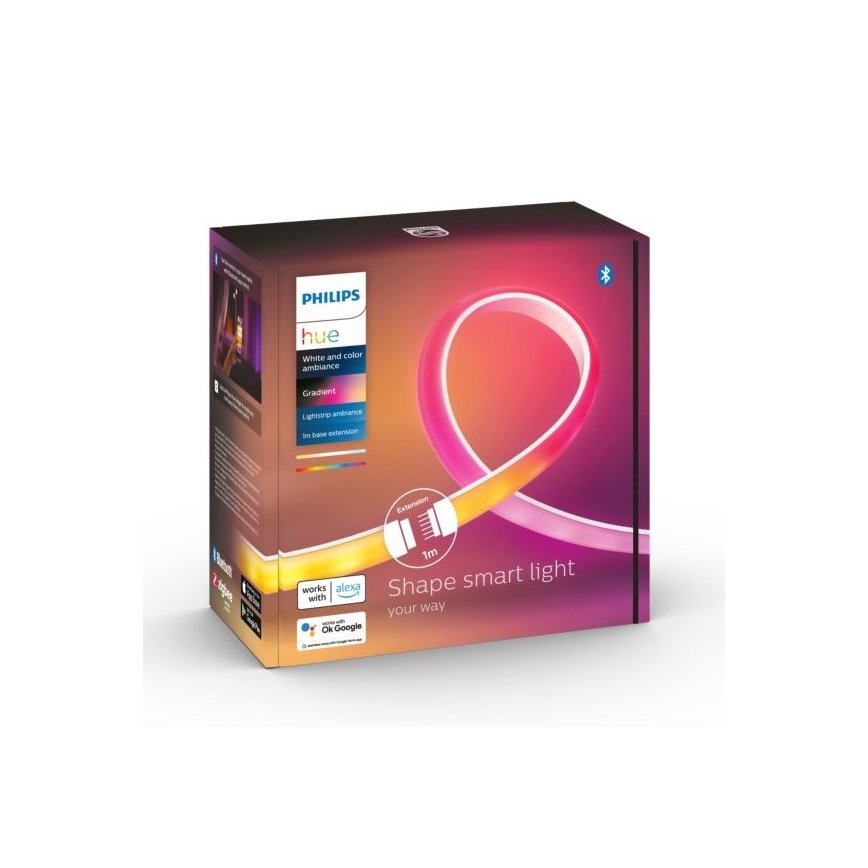 LED Valgusriba pikenduskomplekt Philips Hue White And Color Ambiance LED/12,3W/230V 1 m