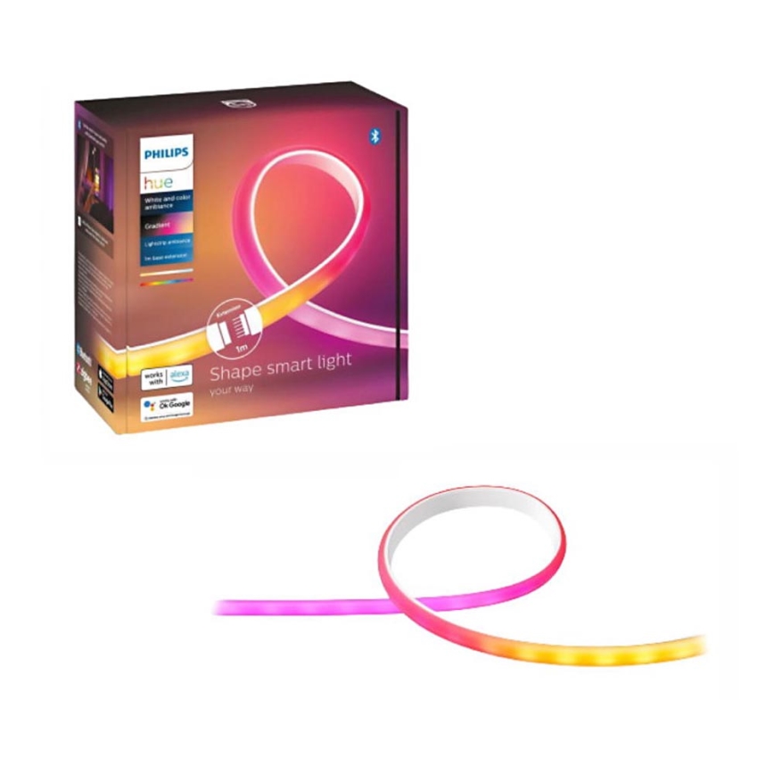 LED Valgusriba pikenduskomplekt Philips Hue White And Color Ambiance LED/12,3W/230V 1 m