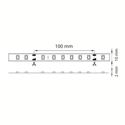 LED Valgusriba vannituppa 5m 28W/12V IP65 6500K