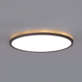 LED Valgusti vannituppa koos liikumis- ja hämardusanduriga NIVERA LED/12W/230V IP54 3000/4000/6000K d. 22,5 cm must + kaugjuhtimispult