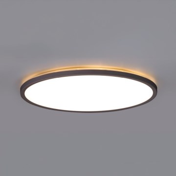 LED Valgusti vannituppa koos liikumis- ja hämardusanduriga NIVERA LED/12W/230V IP54 3000/4000/6000K d. 22,5 cm must + kaugjuhtimispult