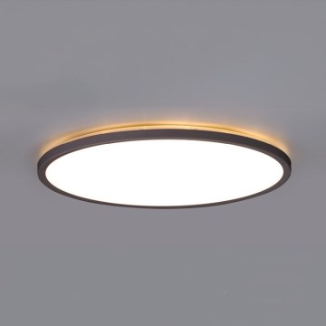 LED Valgusti vannituppa koos liikumis- ja hämardusanduriga NIVERA LED/24W/230V IP54 3000/4000/6000K d. 30 cm must + kaugjuhtimispult