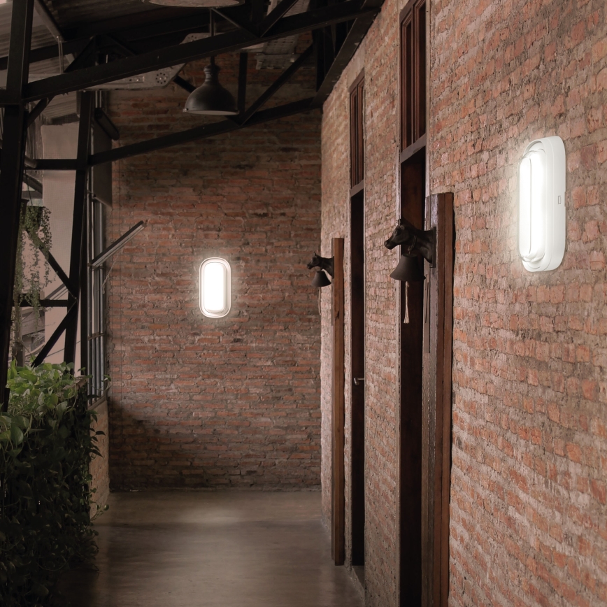 LED Seinavalgusti vannituppa PASTILO LED/15W/230V 2700/4000/6000K IK10 IP54 valge ovaalne