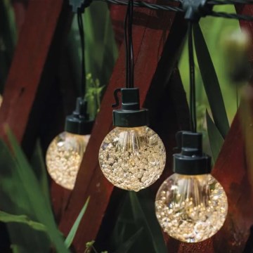 LED Väli dekoratiivne kett 20xLED/12,6m IP44 soe valge