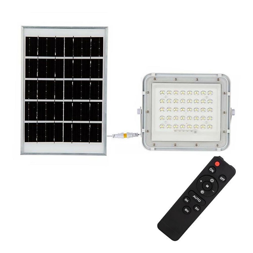 LED Väli Hämardatav päikesepaneeliga prožektor LED/10W/3,2V IP65 6400K 6000 mAh valge + kaugjuhtimispult