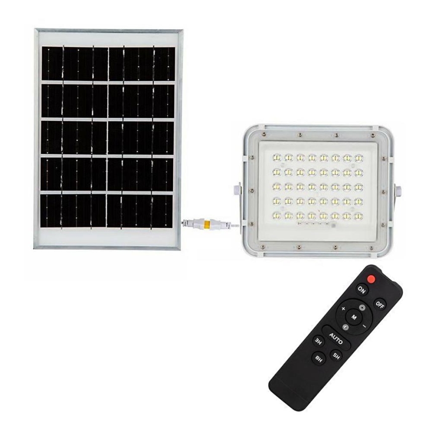 LED Väli Hämardatav päikesepaneeliga prožektor LED/6W/3,2V IP65 6400K 5000 mAh valge + kaugjuhtimispult
