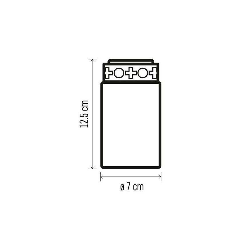 LED Väli jõulukaunistus 1xLED/2xC IP44 punane