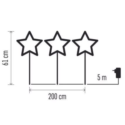 LED Väli jõulukaunistus 402xLED/3,6W/4,5/230V IP44 soe valge