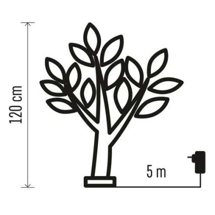 LED Väli jõulukaunistus 48xLED/3,6W/230V IP44