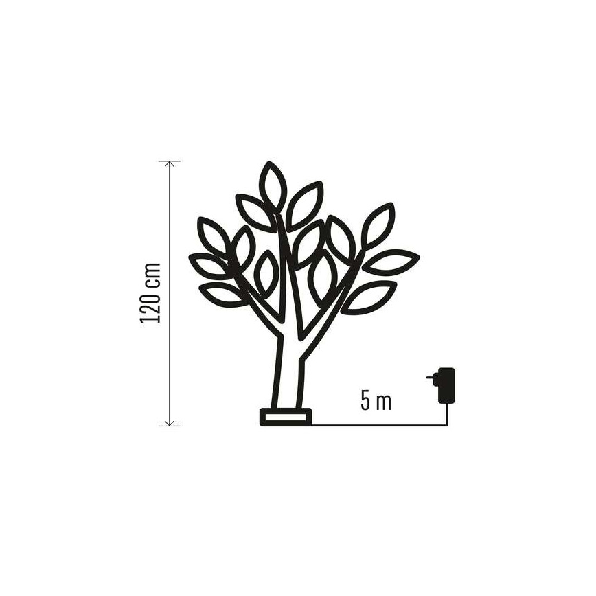LED Väli jõulukaunistus 48xLED/3,6W/230V IP44