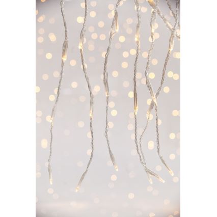 LED Väli jõuluteemaline valguskardin CURTAIN 360xLED/3,6W/230V 2x2 m IP44 soe valge