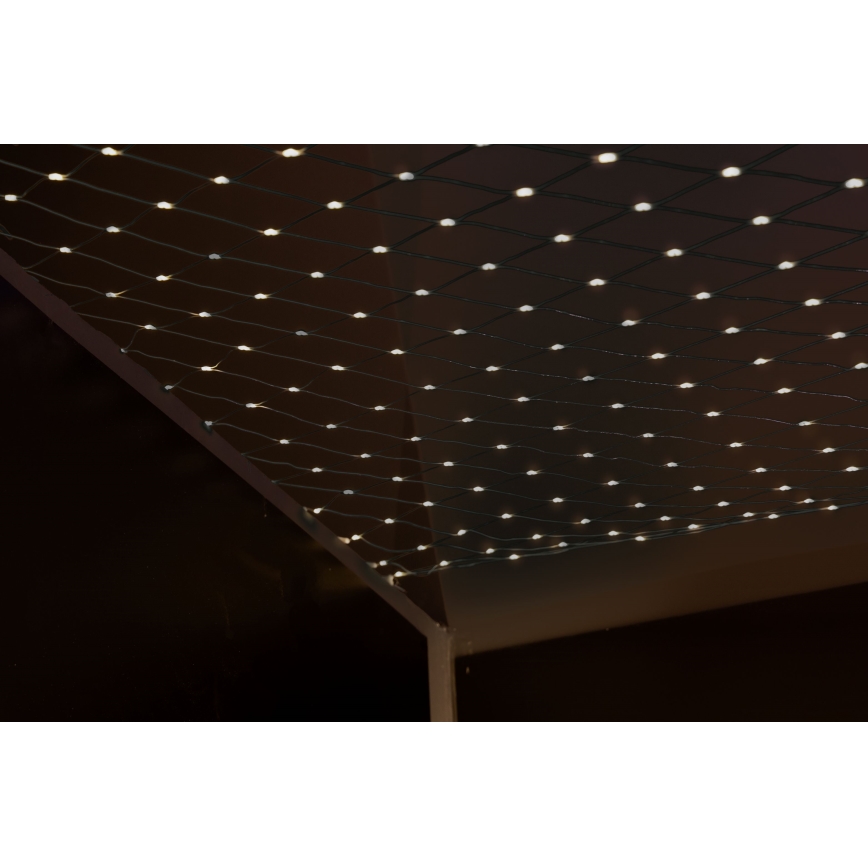 LED Väli jõuluteemaline valguskardin NET 240xLED/7,2W/230V 1,5x2 m IP44 soe valge