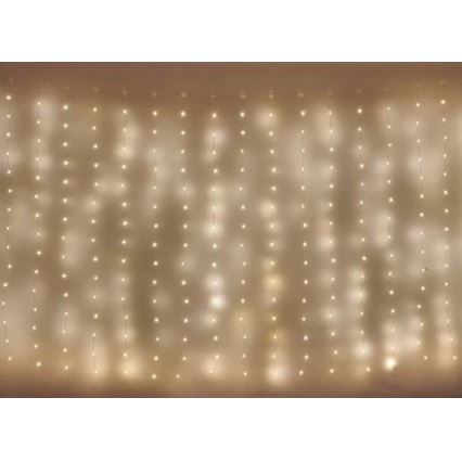 LED Väli jõuluteemaline valguskett 180xLED/8 funktsiooni 6,7 m IP44 soe valge