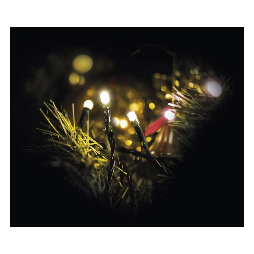 LED Väli jõuluteemaline valguskett 80xLED/13m IP44 soe valge