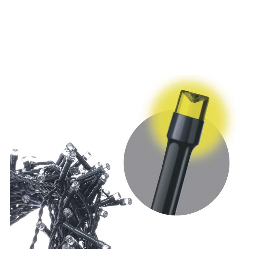 LED Väli jõuluteemaline valguskett 80xLED/13m IP44 soe valge