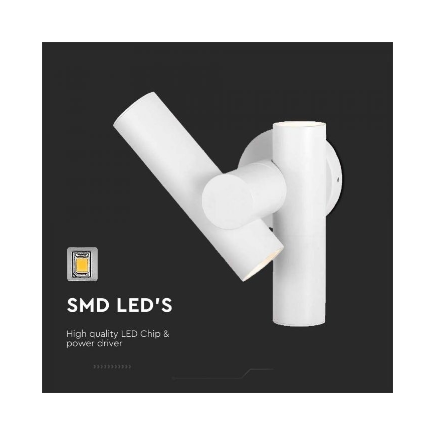 LED Paindlik väli kohtvalgusti 2xLED/3W/230V 3000K IP44 valge