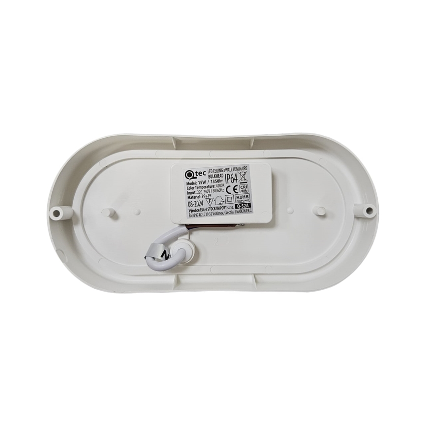 LEd Väli laevalgusti LED/15W/230V 4200K 20x9,8 cm IP64 valge