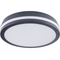 LEd Väli laevalgusti liikumisanduriga BENO LED/24/30W/230V 3000/3500/4000K IP65 antratsiit ümmargune
