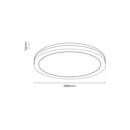 LEd Väli laevalgusti MARLON LED/12W/230V 4000K IP54 must