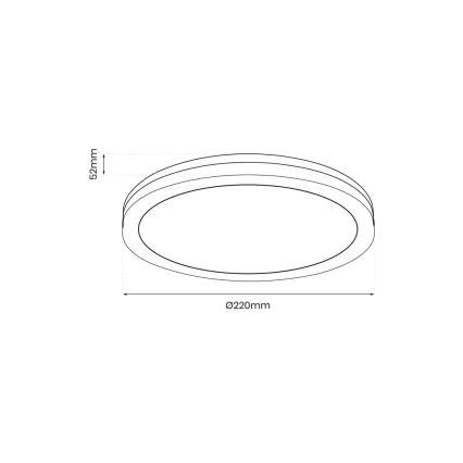 LEd Väli laevalgusti MARLON LED/18W/230V 4000K IP54 must