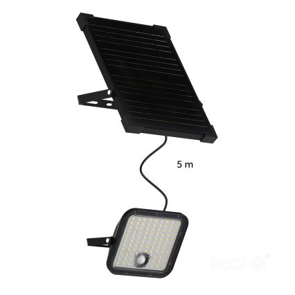 LED Väli päikesepaneeliga prožektor anduriga LED/30W/6,4V IP65 3000/4000K + kaugjuhtimispult