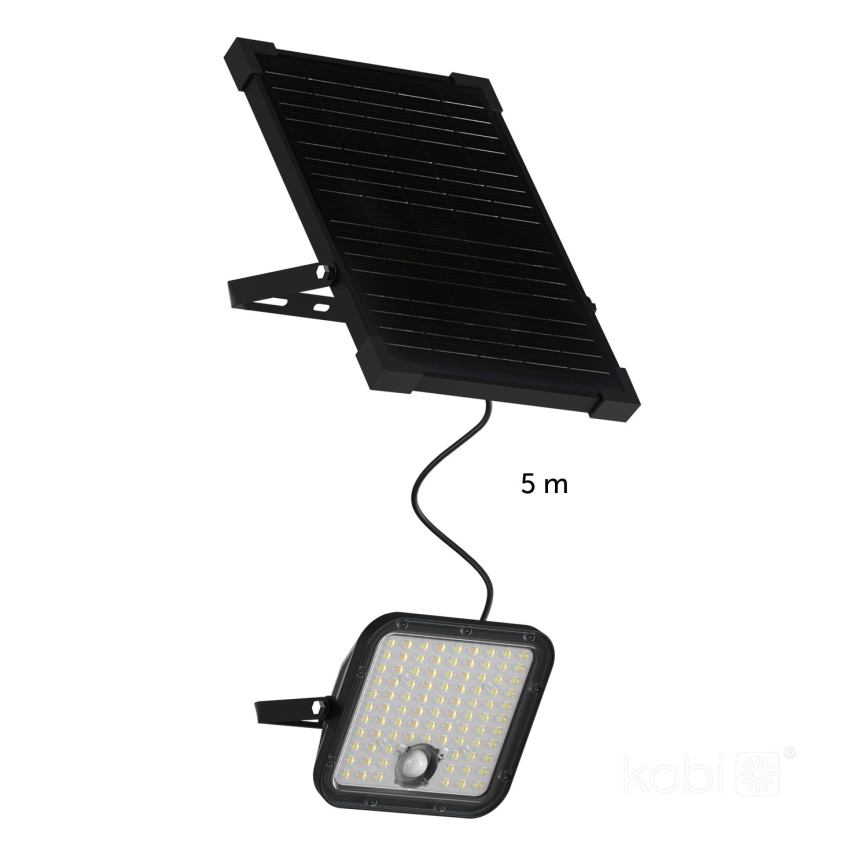 LED Väli päikesepaneeliga prožektor anduriga LED/30W/6,4V IP65 3000/4000K + kaugjuhtimispult
