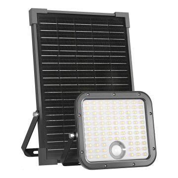 LED Väli päikesepaneeliga prožektor anduriga LED/30W/6,4V IP65 3000/4000K + kaugjuhtimispult