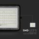 LED Väli Hämardatav päikesepaneeliga prožektor LED/15W/3,2V IP65 4000K must + kaugjuhtimispult