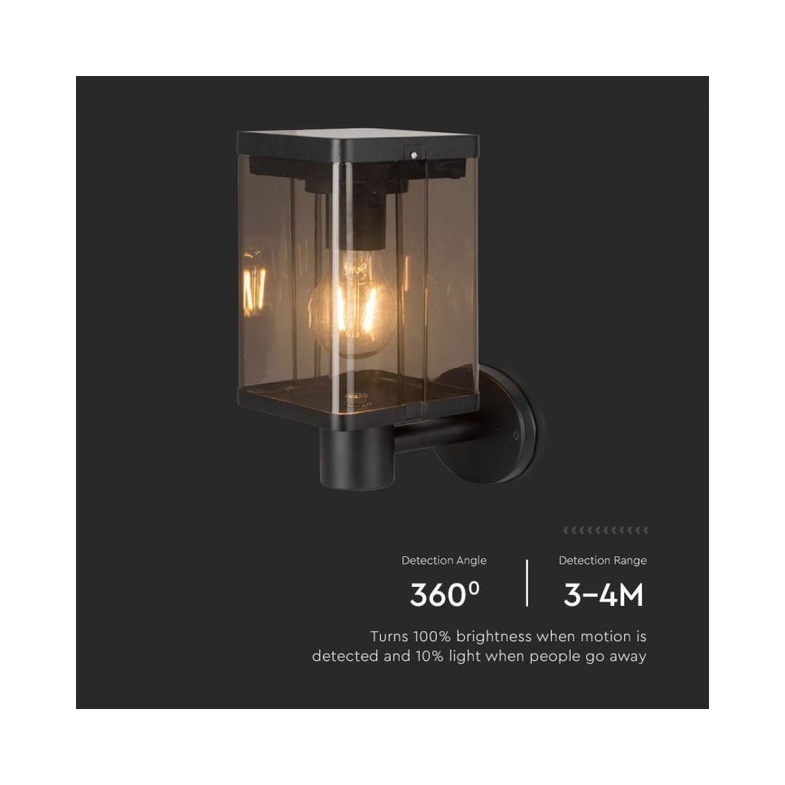 LED Väli päikesepaneeliga seinavalgusti anduriga LED/2,5W/3,7V 3000K IP54