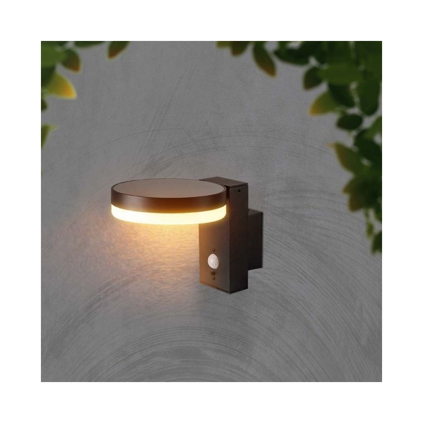 LED Väli päikesepaneeliga seinavalgusti anduriga LED/5,5W/3,7V 3000K IP54 2000 mAh