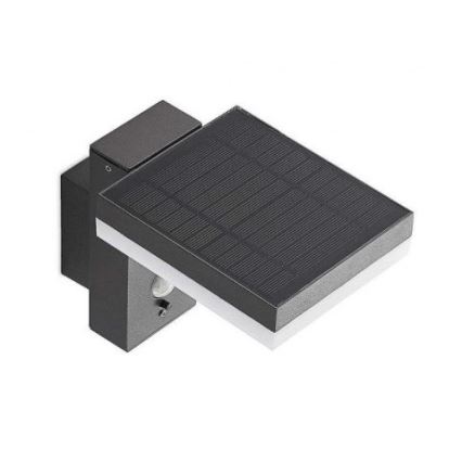LED Väli päikesepaneeliga seinavalgusti anduriga LED/5,5W/3,7V 3000K IP54