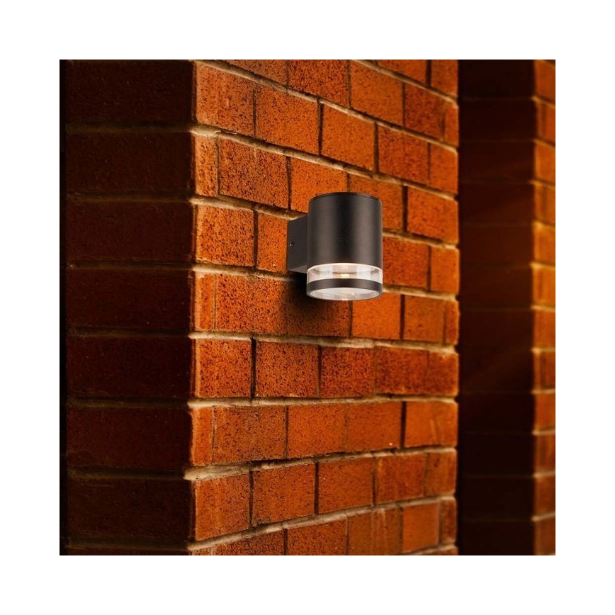 LED Väli päikesepaneeliga seinavalgusti LED/1W/3,7V 3000K IP54 must