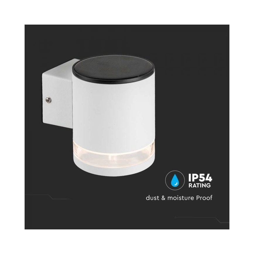 LED Väli päikesepaneeliga seinavalgusti LED/1W/3,7V 3000K IP54 valge