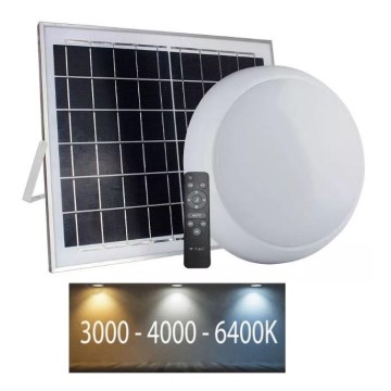 LED Väli päikesepaneeliga valgusti LED/15W 3000/4000/6400K IP65 + Pult