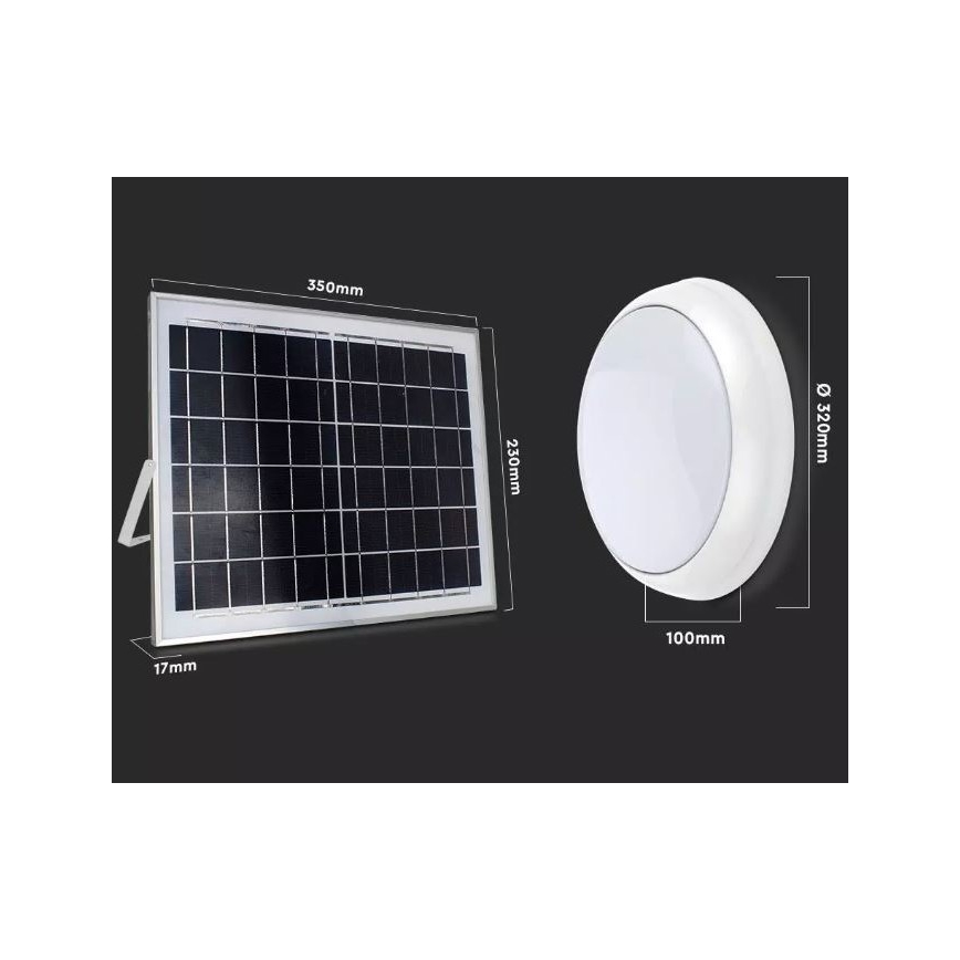 LED Väli päikesepaneeliga valgusti LED/15W 3000/4000/6400K IP65 + Pult