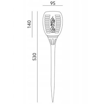 LED Väli päikesepaneeliga valgusti SPARKLE LED/0,12W/1,2V IP44 300 mAh