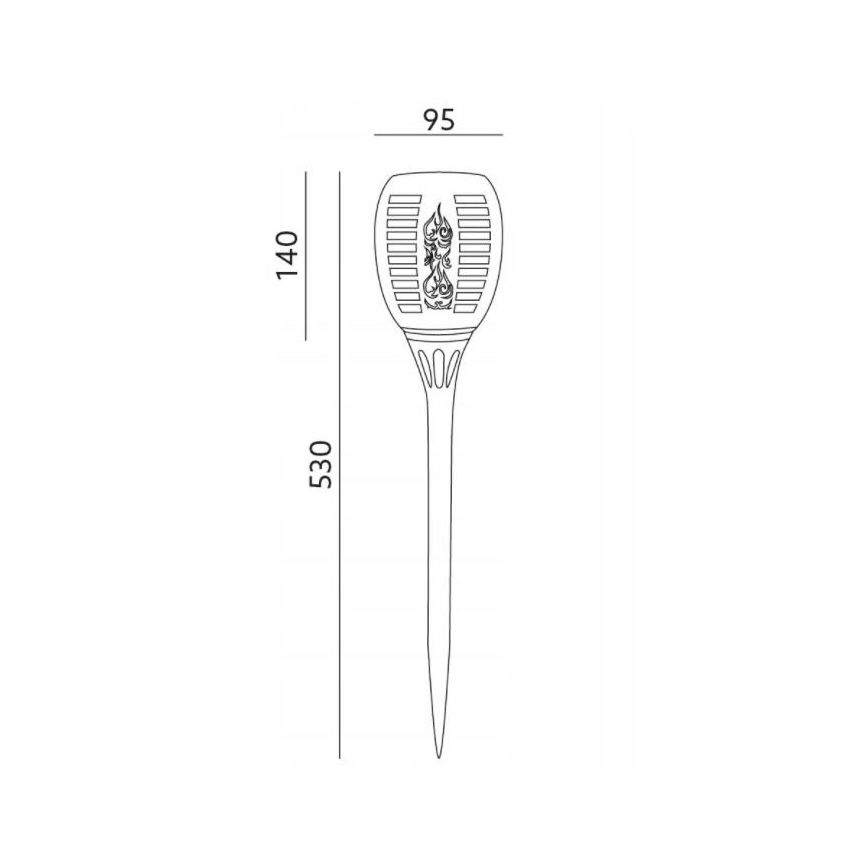 LED Väli päikesepaneeliga valgusti SPARKLE LED/0,12W/1,2V IP44 300 mAh
