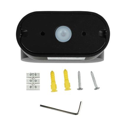 LED Väli paindlik seinavalgusti LED/5W/230V 3000K IP65 must