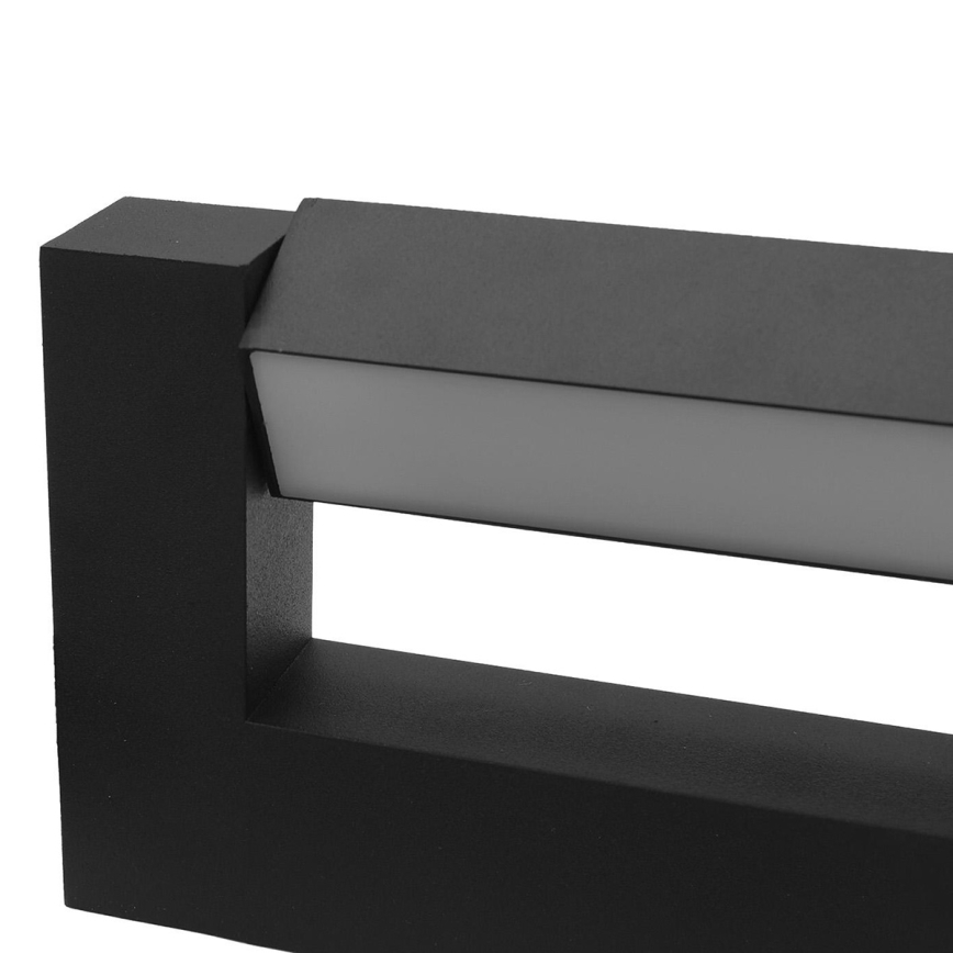 LED Paindlik Väli seinavalgusti 2xLED/16W/230V IP54 90 cm must