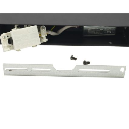LED Paindlik Väli seinavalgusti 2xLED/16W/230V IP54 90 cm must