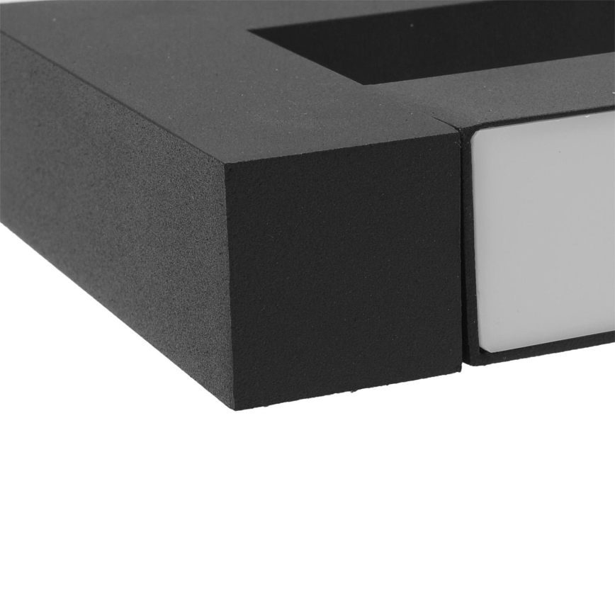 LED Paindlik Väli seinavalgusti 2xLED/16W/230V IP54 90 cm must