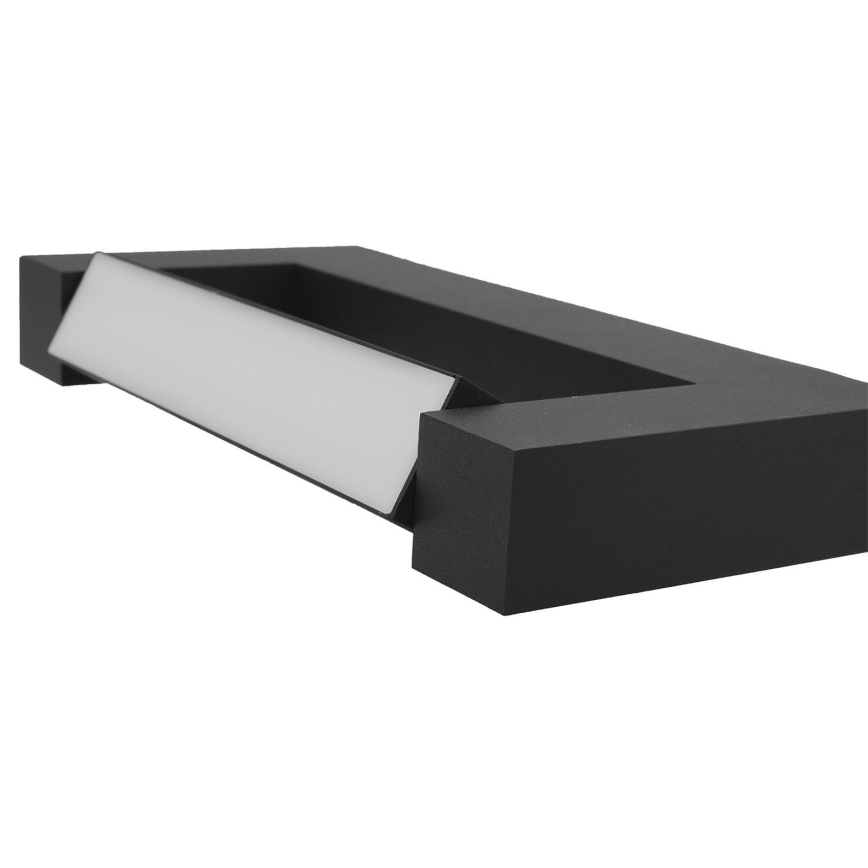 LED Paindlik Väli seinavalgusti 2xLED/16W/230V IP54 90 cm must