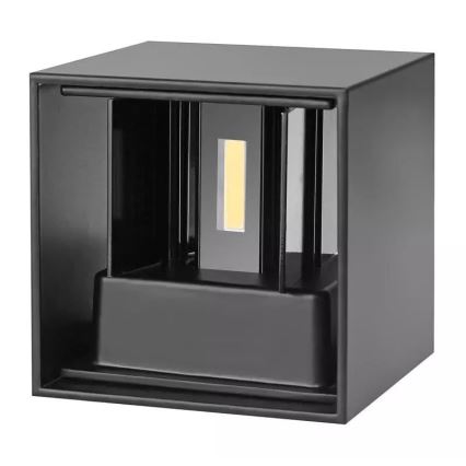LED Väli seinavalgusti 2xLED/3W/230V IP54 must