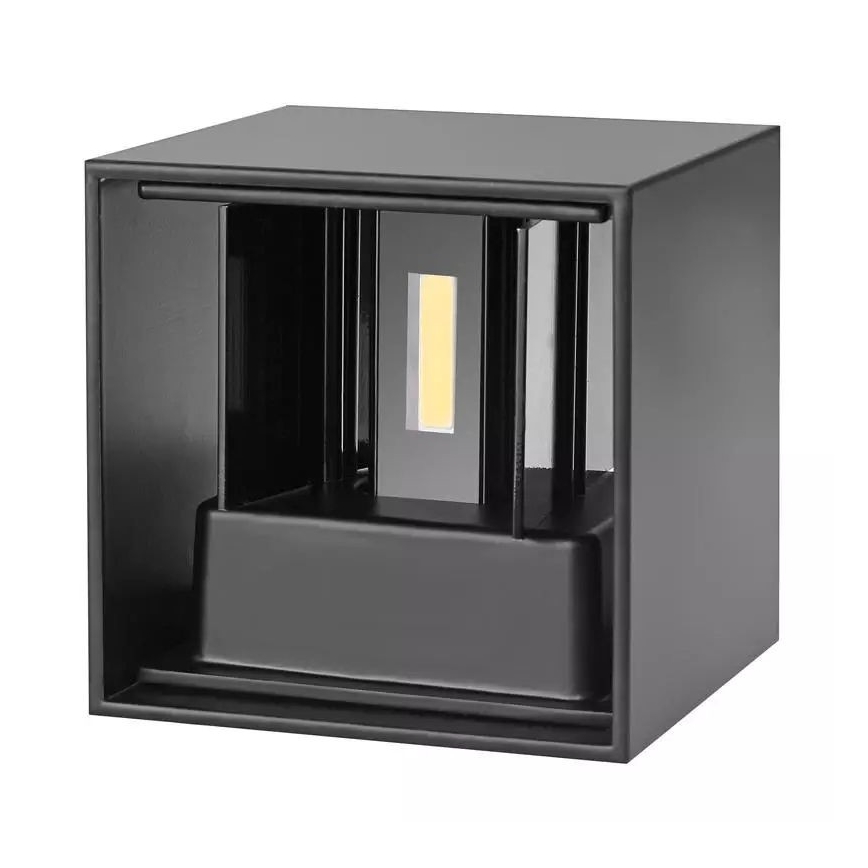 LED Väli seinavalgusti 2xLED/3W/230V IP54 must
